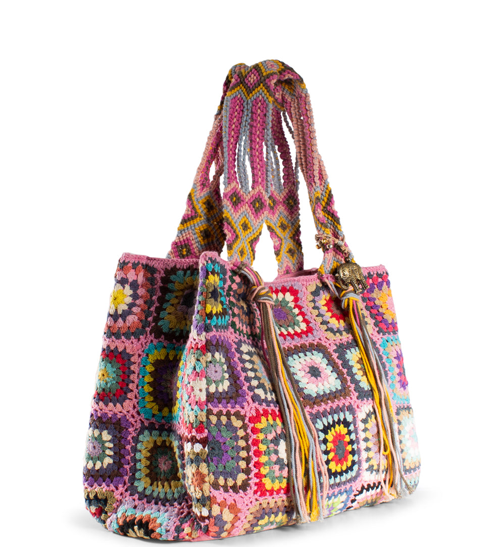 Book Tote crochet multi patch 5343_456_000